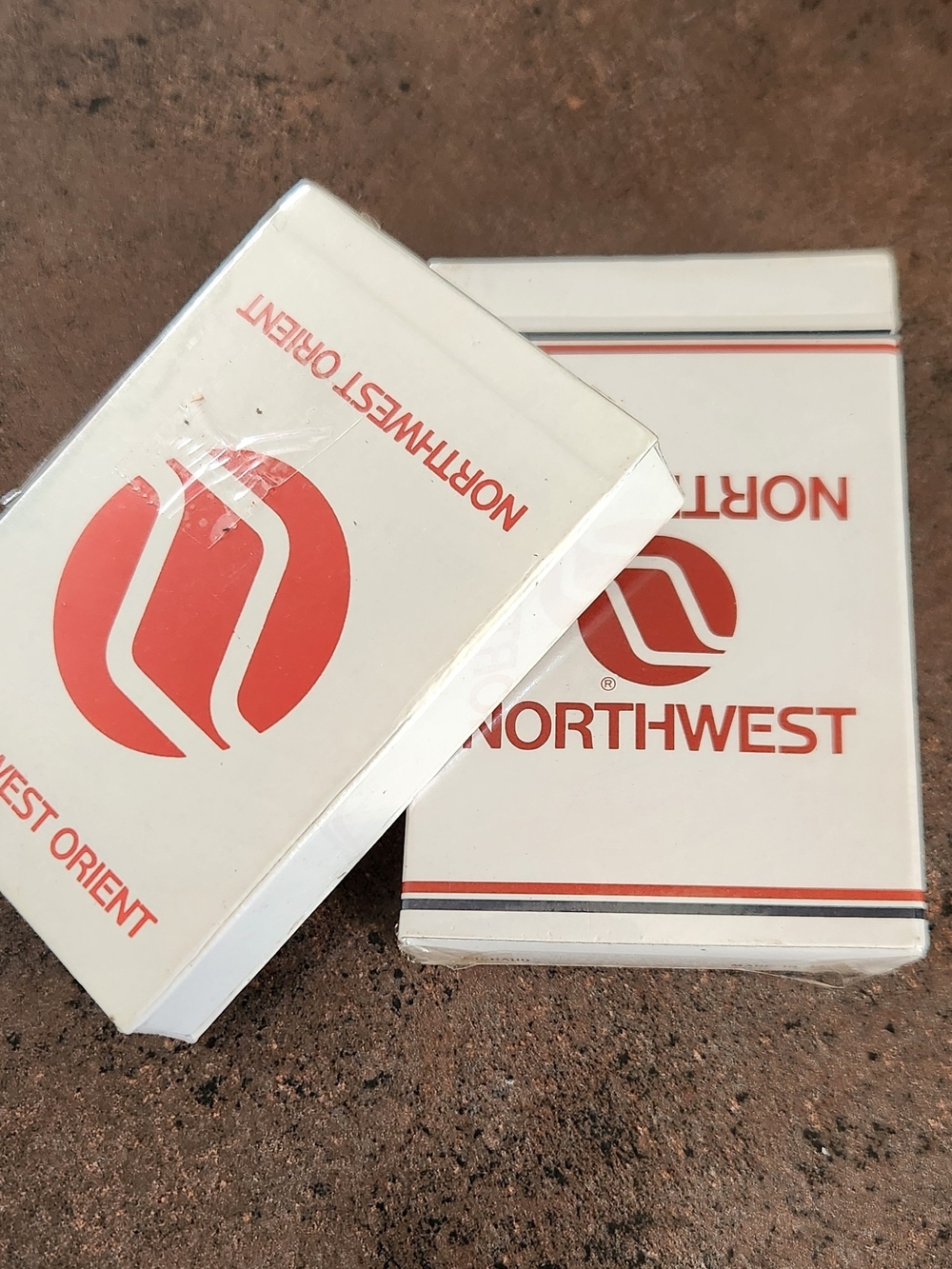 Lot of 2 Vintage Unopened Northwest Orient/Northwest Airlines Playing Cards